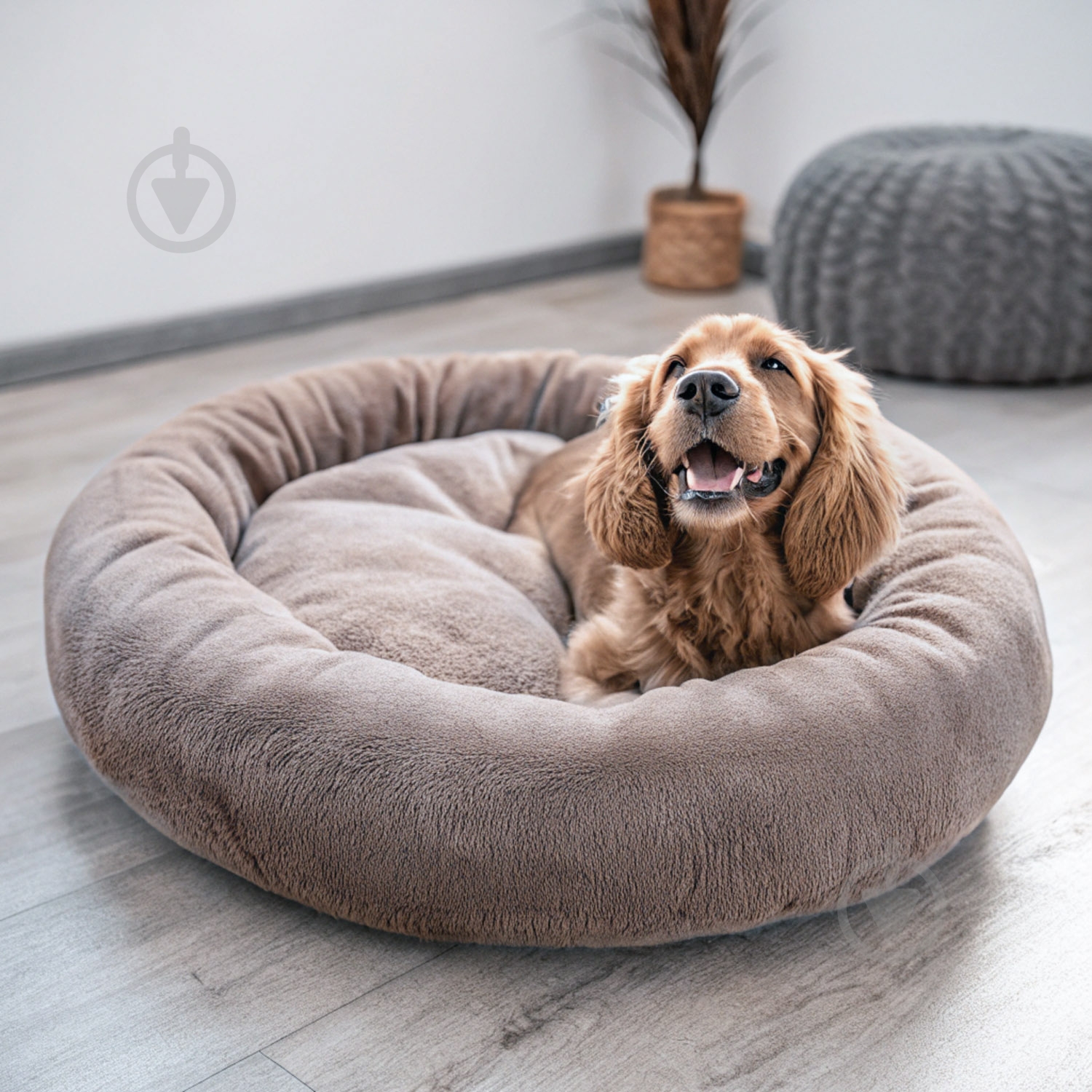 Лежак Fanny Animals 55 см мокко - фото 4