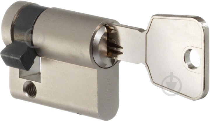 Цилиндр DOM-TITAN ключ-половинка 80 мм никель K5 70-10 MN - фото 1 Цилиндр DOM-TITAN ключ-половинка 80 мм никель K5 70-10 MN - фото 1