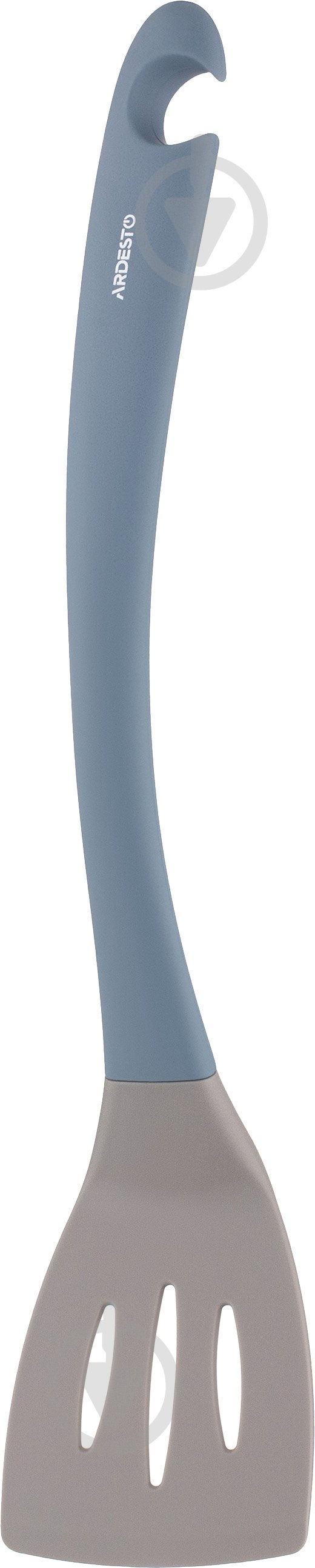 Лопатка з прорізями Ardesto Gemini 35 см сіро-синя AR2178B - фото 3 Лопатка з прорізями Ardesto Gemini 35 см сіро-синя AR2178B - фото 3