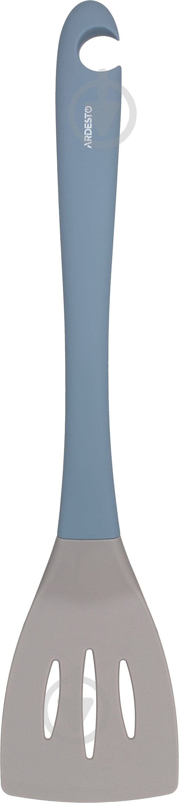 Лопатка з прорізями Ardesto Gemini 35 см сіро-синя AR2178B - фото 4 Лопатка з прорізями Ardesto Gemini 35 см сіро-синя AR2178B - фото 4
