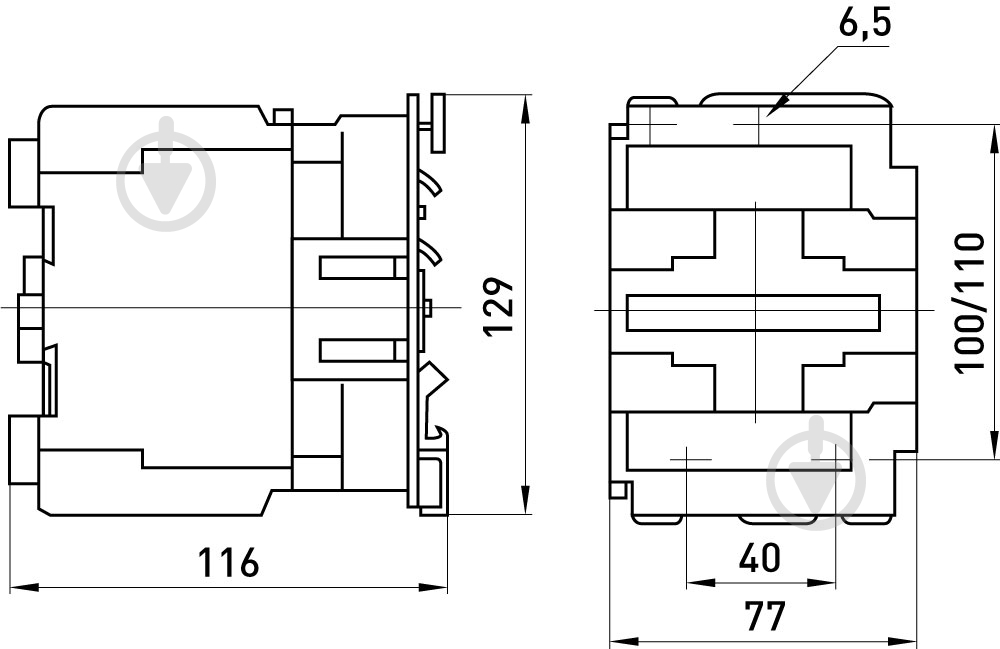 Контактор E.NEXT e.pro.ukc.3.40.230.1NO+1NC 40А p009111 - фото 2
