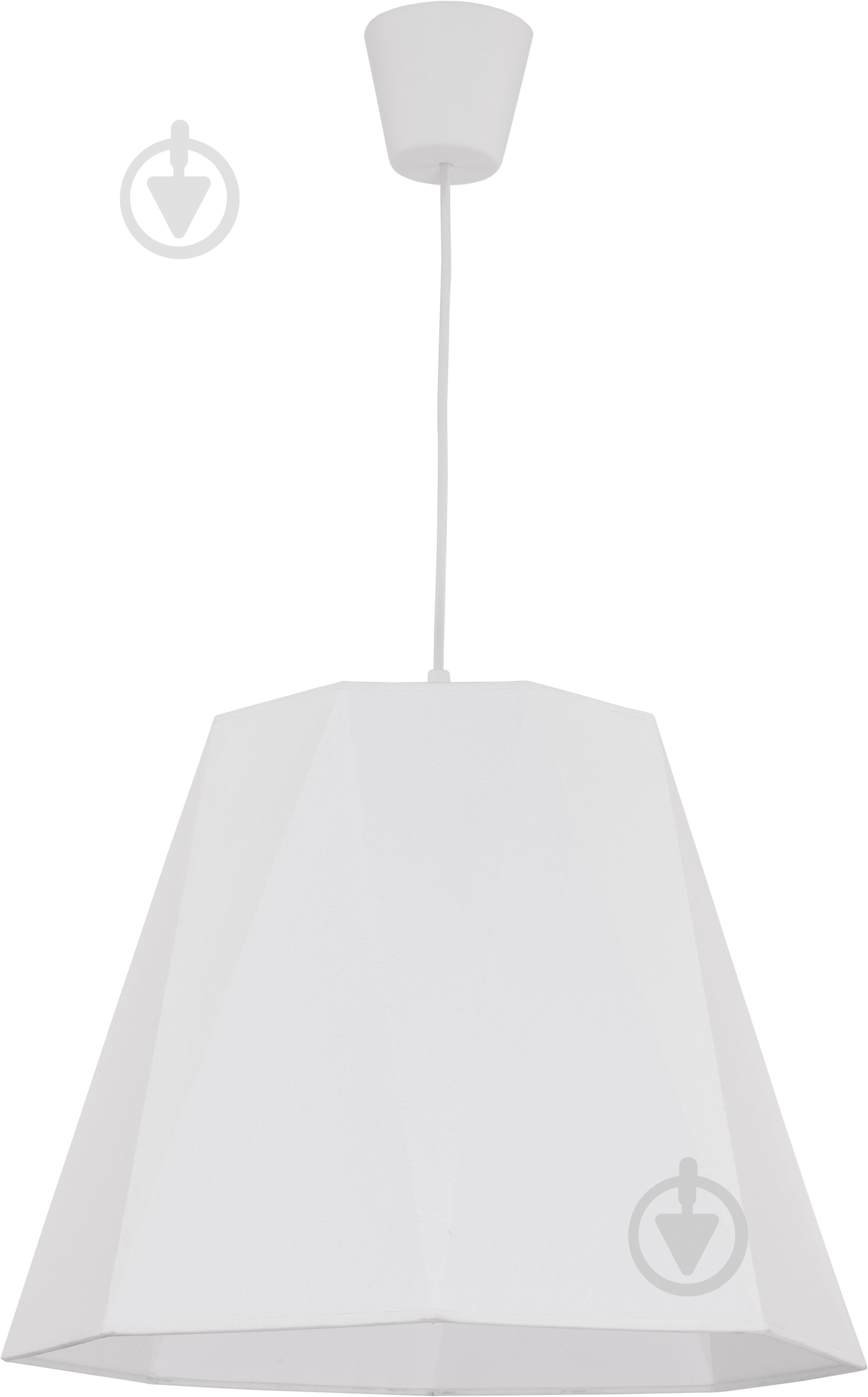 Люстра подвесная TK Lighting Panama 1x60 Вт E27 белый 2401 - фото 1