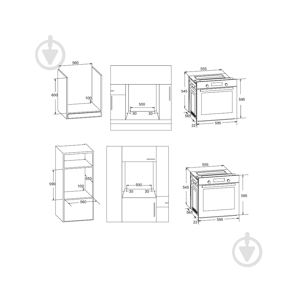 ВІТРИНА! Духова шафа Pyramida PO 80 ME GBL - фото 5