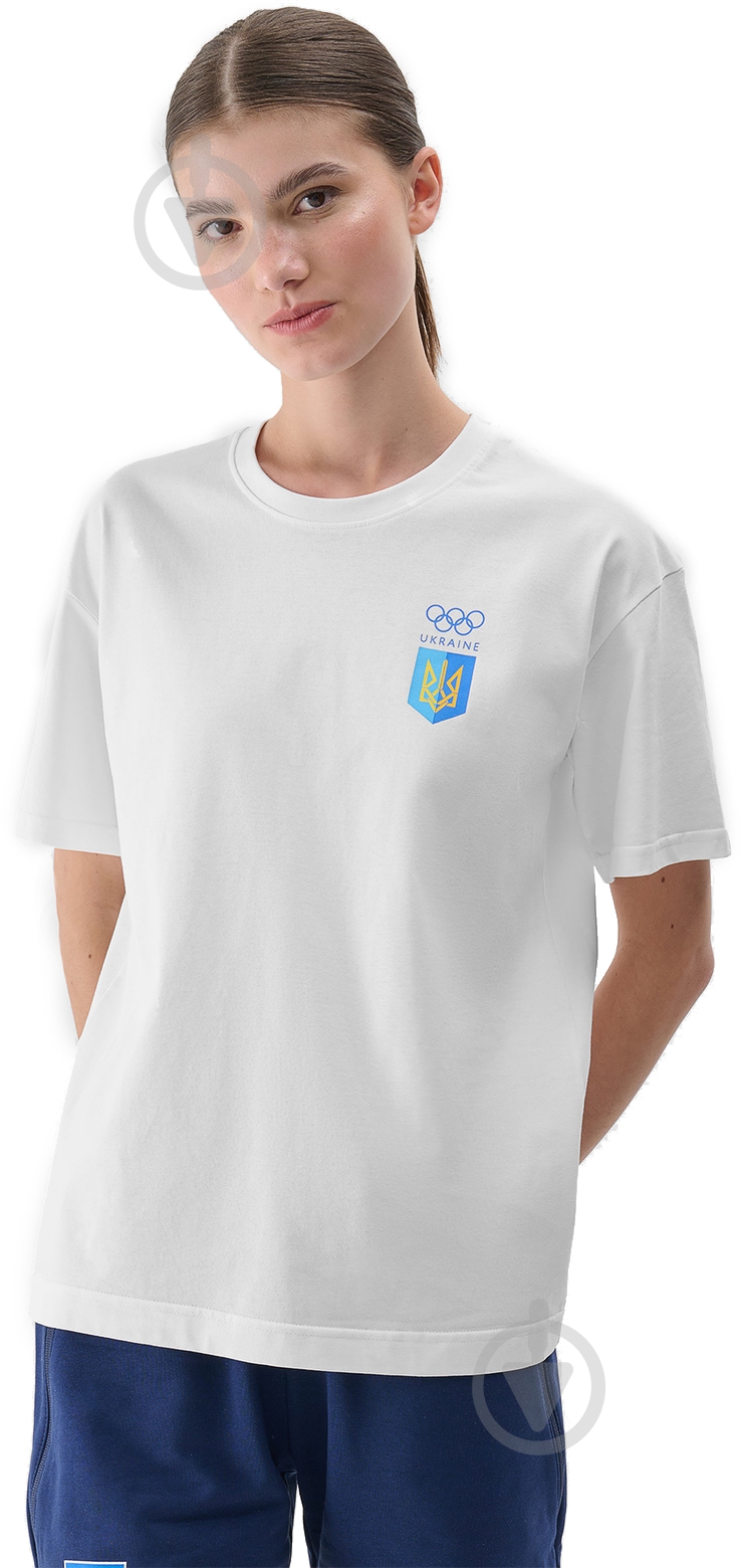 Футболка 4F 4FOSS24TTSHF2212-10S р.XS белый - фото 1 Футболка 4F 4FOSS24TTSHF2212-10S р.XS белый - фото 1