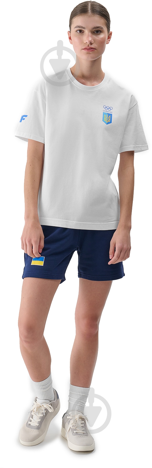 Футболка 4F 4FOSS24TTSHF2212-10S р.XS белый - фото 4 Футболка 4F 4FOSS24TTSHF2212-10S р.XS белый - фото 4