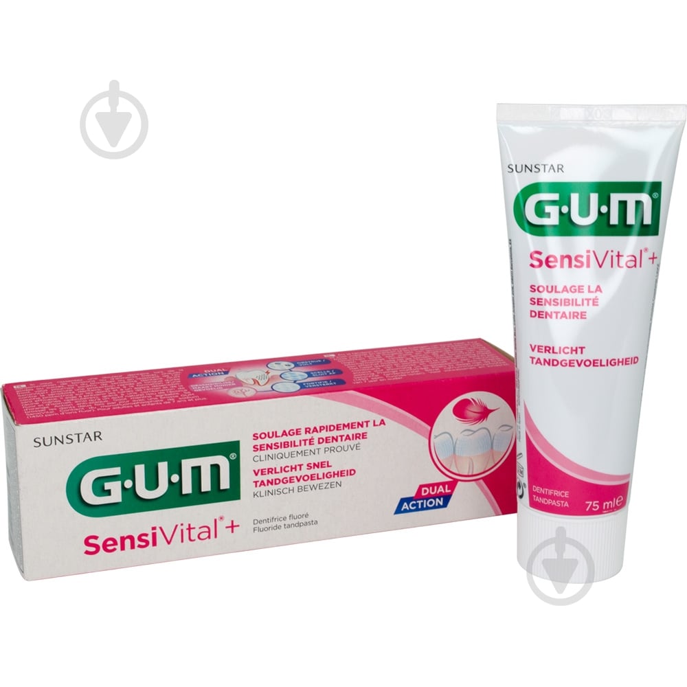 Паста-гель GUM SensiVital+ 75 мл - фото 2
