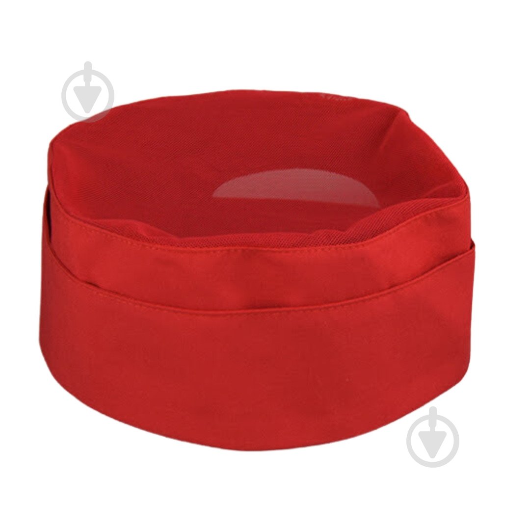 Шапка повара Lux-Form 1420 Табл р. универсальный красный - фото 1