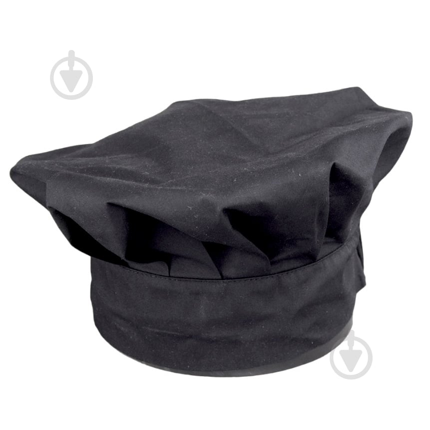 Шапка повара Lux-Form P0906 Безе р. универсальный черный - фото 1