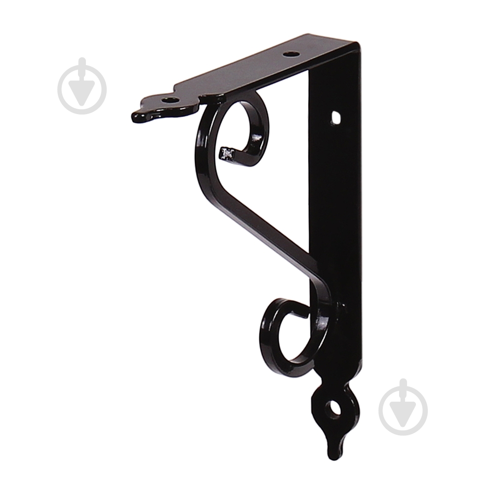 Кронштейн Мадрид 110х145 мм черный L7635BL - фото 1