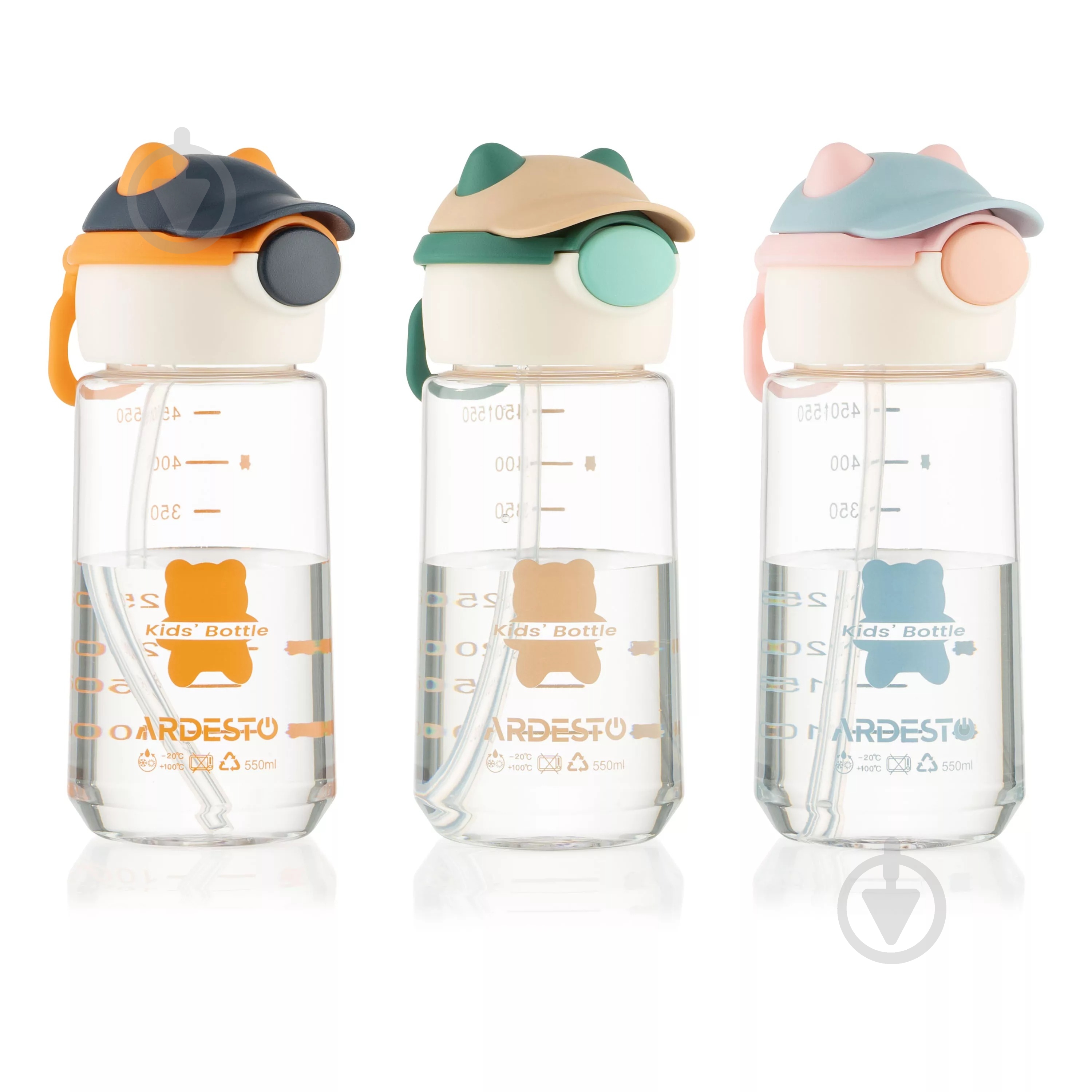 Бутылка для воды Ardesto Bear 550 мл AR2255BB - фото 9