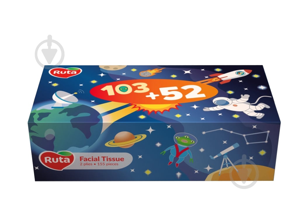 Серветки гігієнічні у коробці Ruta Kids Мix collection в асортименті 155 шт. - фото 1