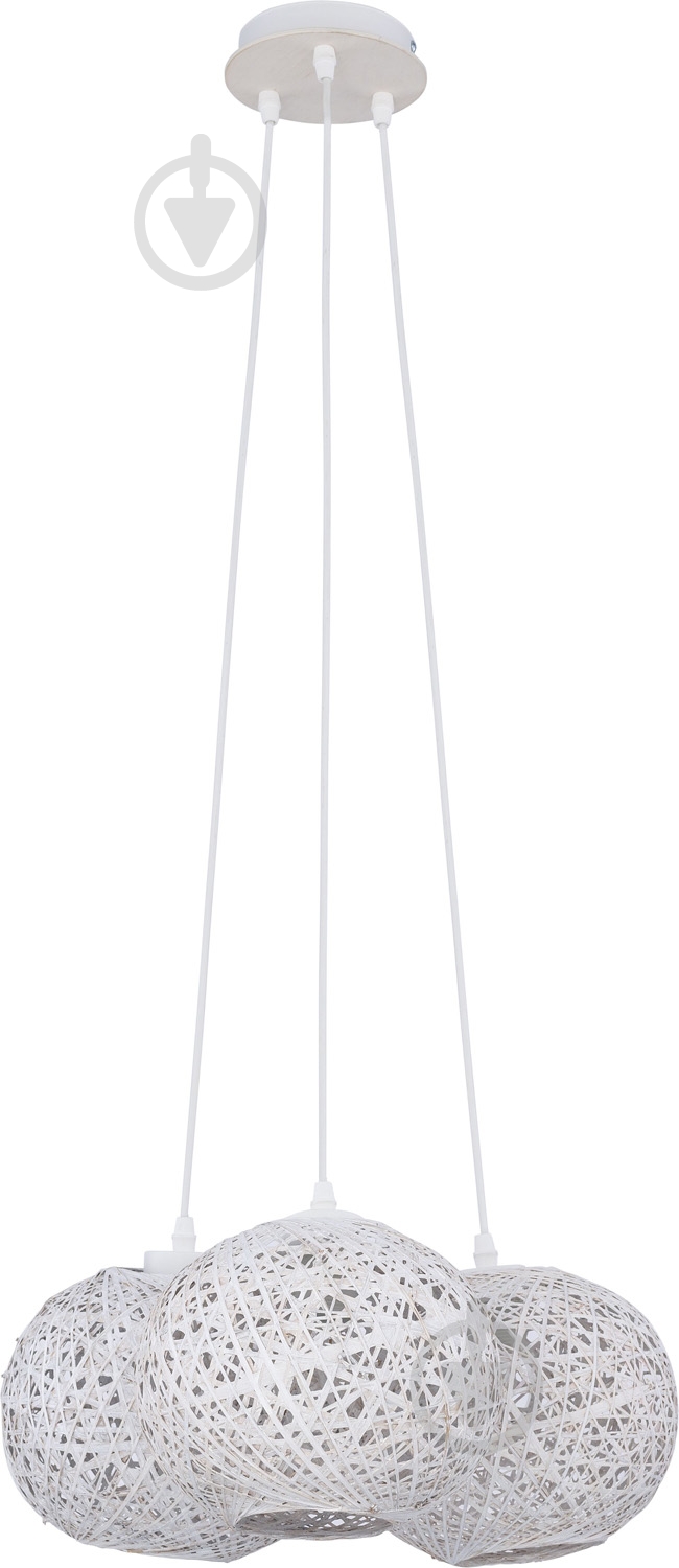 Люстра подвесная TK Lighting Backaz 3x60 Вт E27 белый 1863 - фото 1