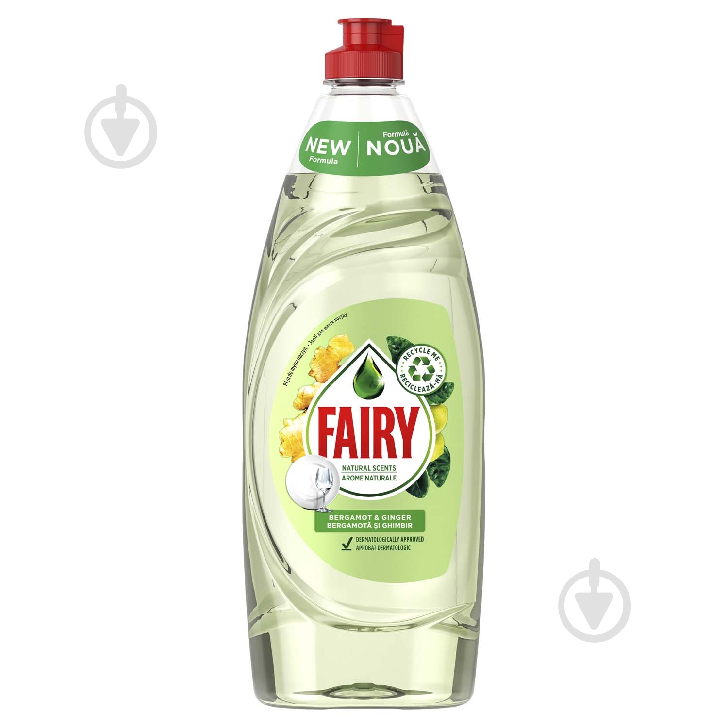 Засіб для ручного миття посуду Fairy Naturals Бергамот та імбир 0,65 л - фото 1