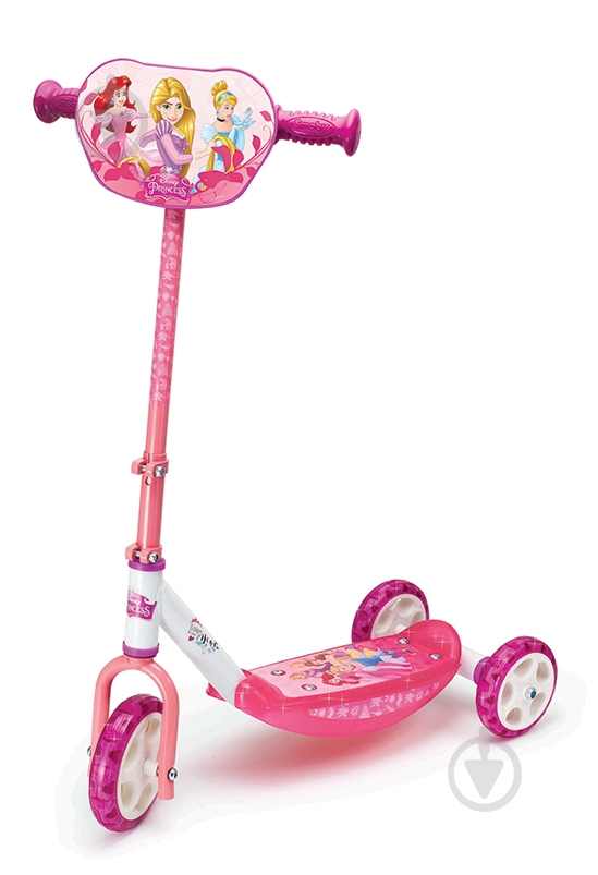 Самокат Smoby детский Disney Принцессы розовый 750153 - фото 1