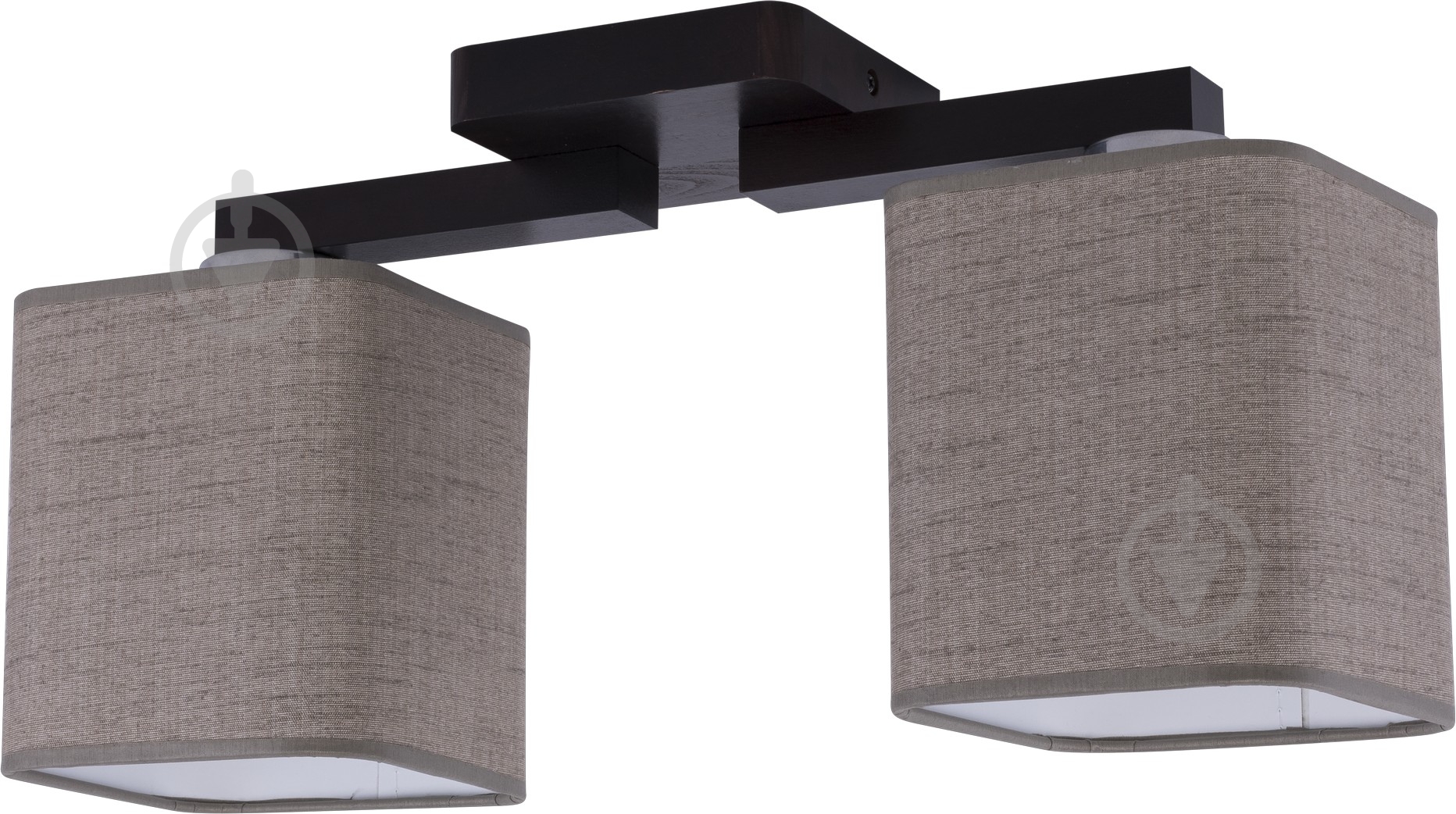 Люстра стельова TK Lighting Nadia 2x60 Вт E27 венге/льон 2659 - фото 1