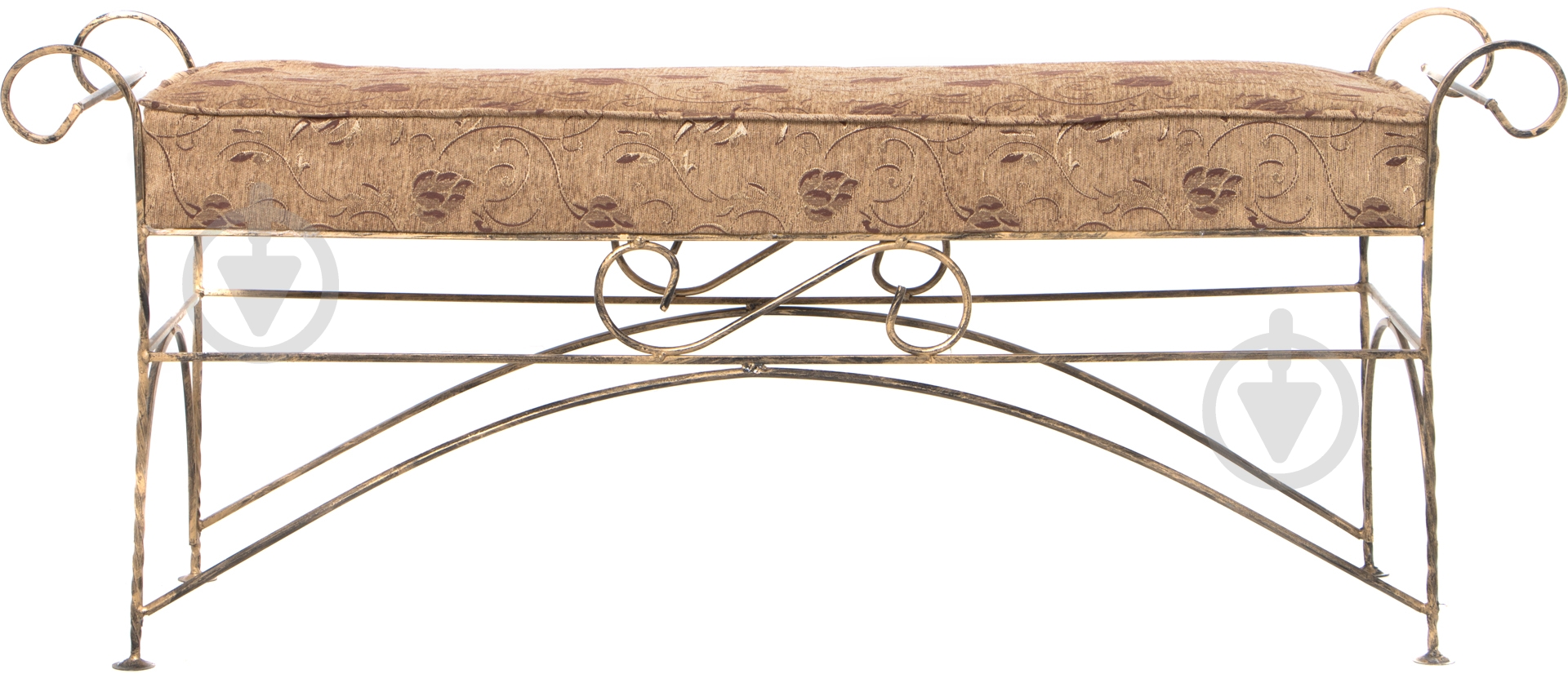 Пуф кований декоративний П-3 коричневий - фото 1