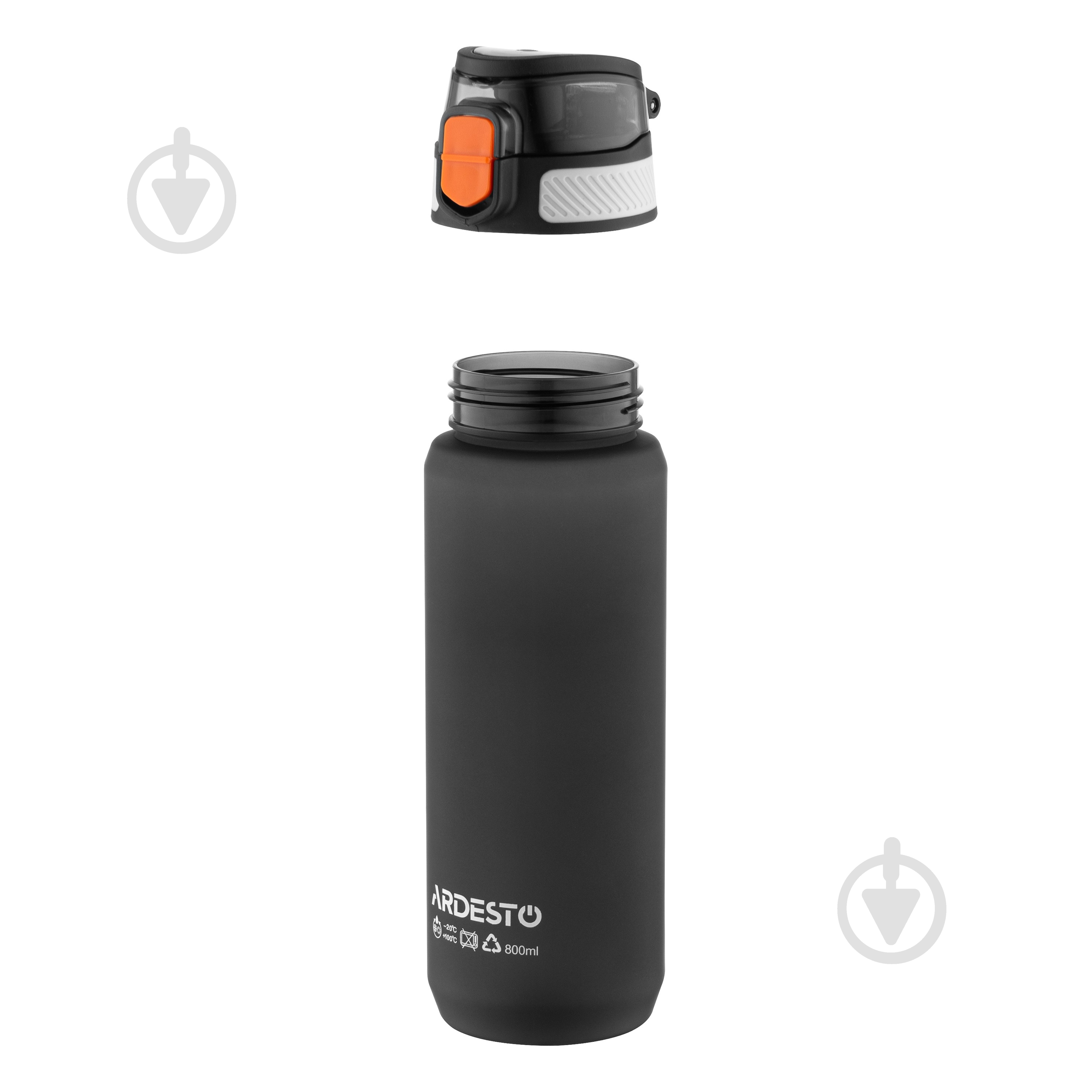 Бутылка для воды ARDESTO Matte 800 мл черная AR2281ML - фото 3
