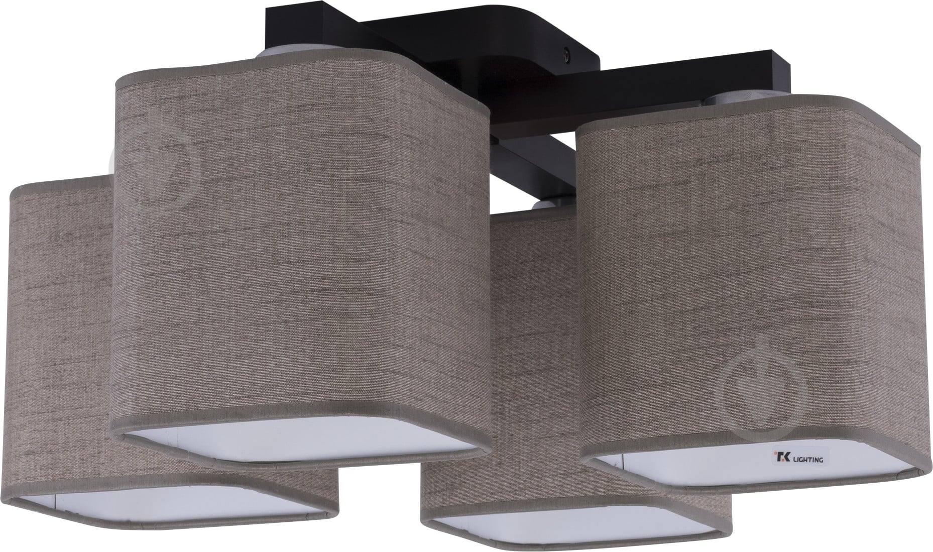 Люстра стельова TK Lighting Nadia 4x60 Вт E27 венге/льон 2661 - фото 1 Люстра стельова TK Lighting Nadia 4x60 Вт E27 венге/льон 2661 - фото 1