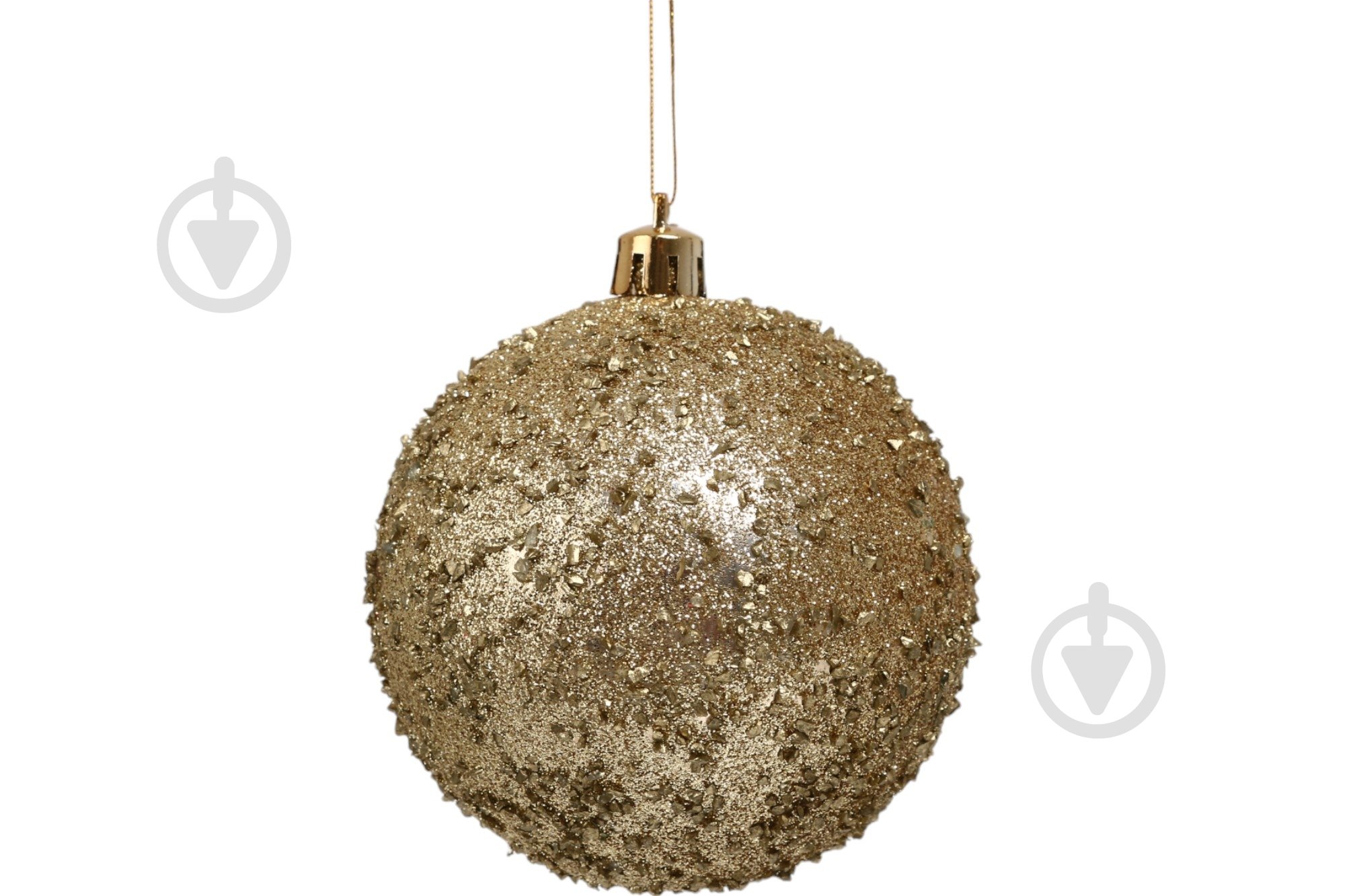 Набір ялинкових куль готика винно-золотий d 80 мм 6 шт./уп. - фото 2