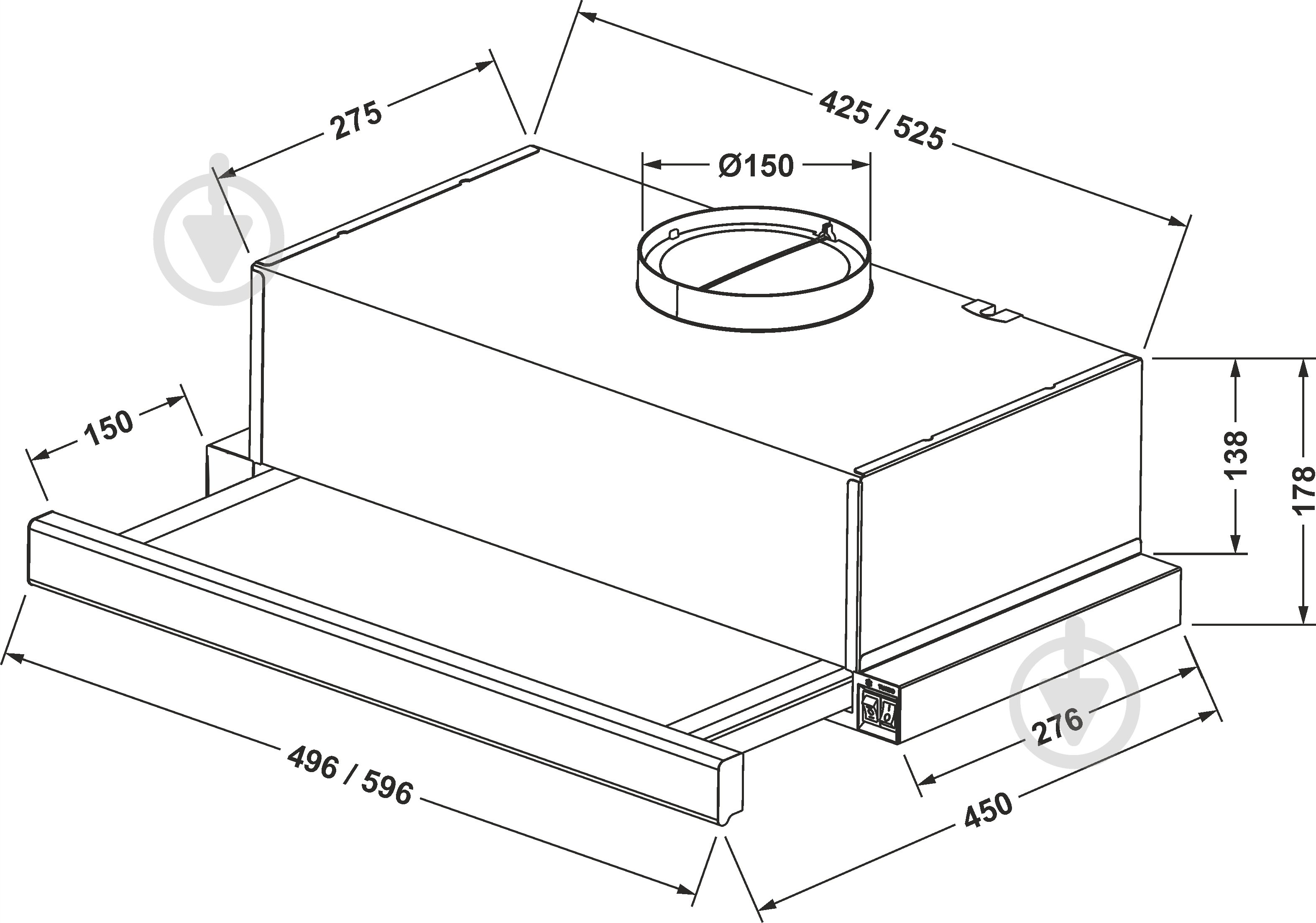 Вытяжка Eleyus LOTUS 1000 60 INOX - фото 15