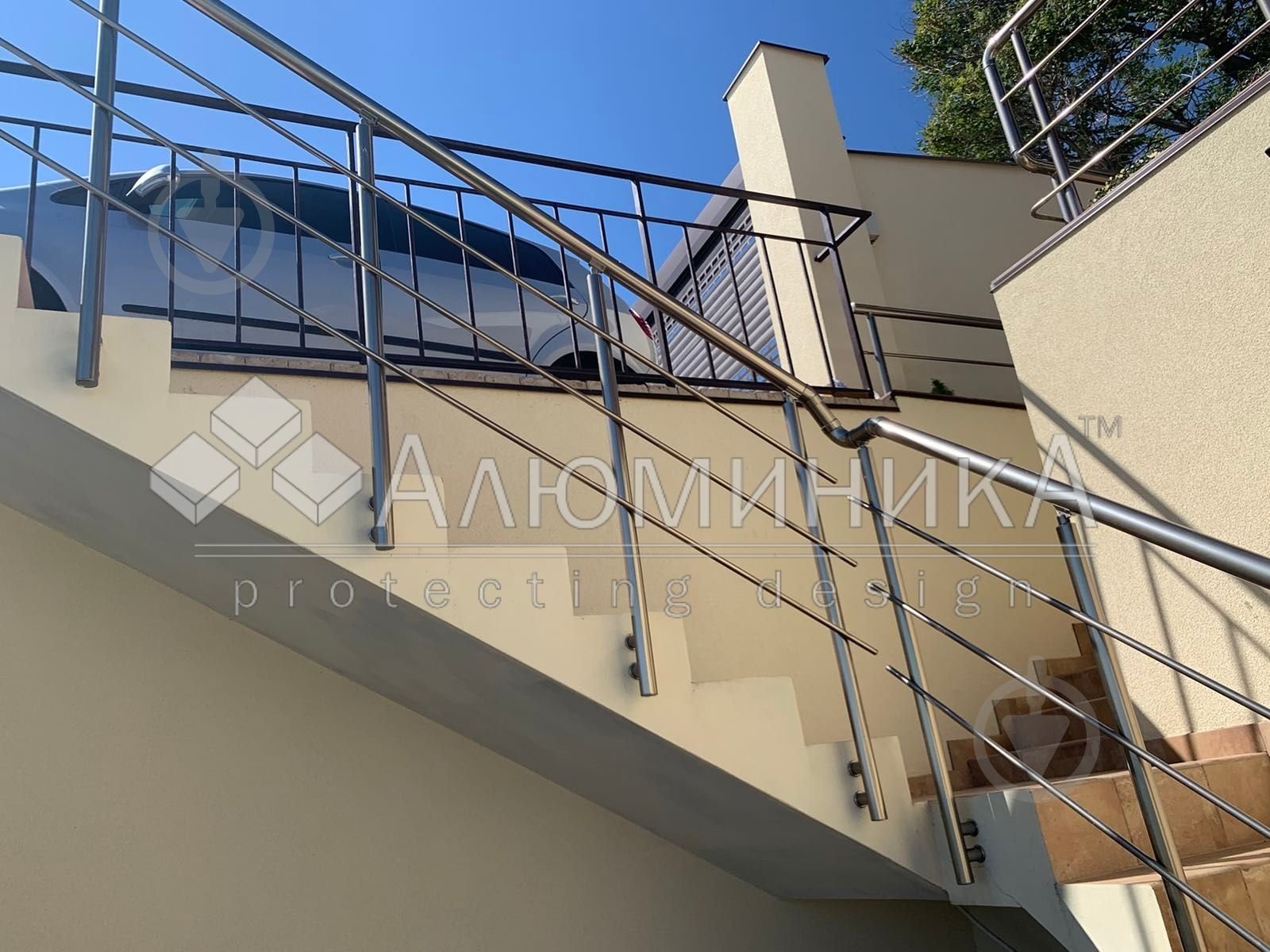 Стойка для перил 1050 мм шампань Алюмініка - фото 4 Стойка для перил 1050 мм шампань Алюмініка - фото 4