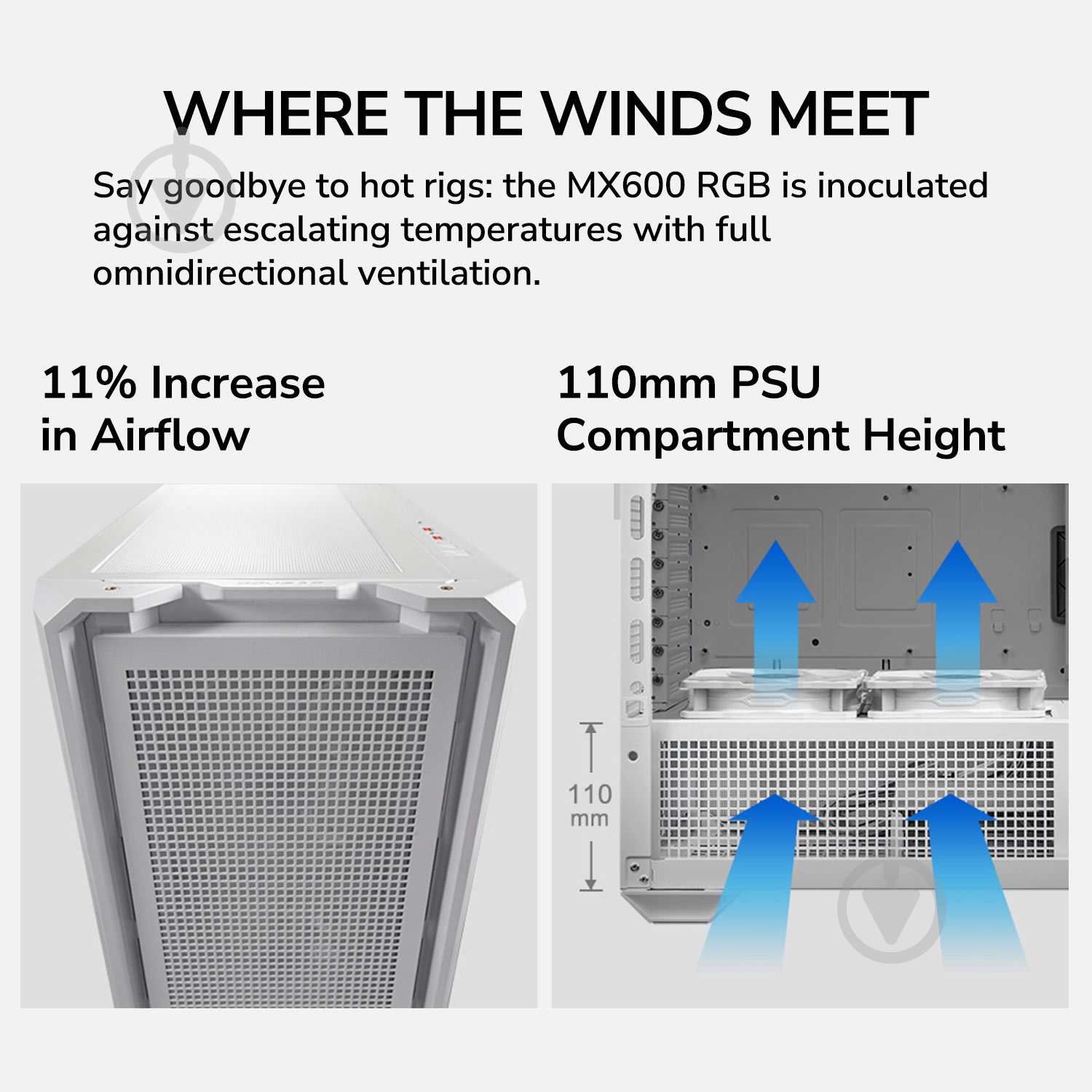 Корпус Cougar MX600 RGB White - фото 9