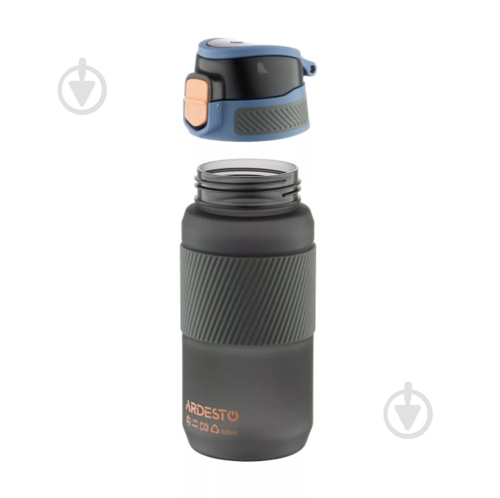 Бутылка для воды Ardesto Spring 600 мл черная AR2260SB - фото 5