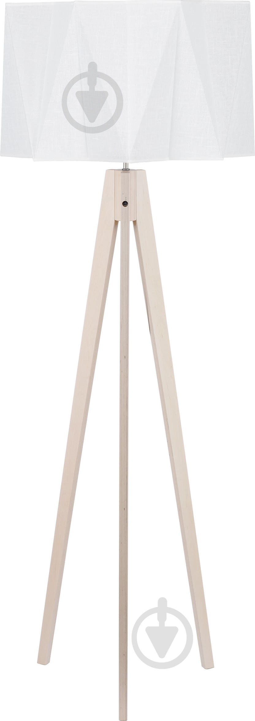 Торшер TK Lighting Piano 60 Вт E27 белый/дерево 688 - фото 1