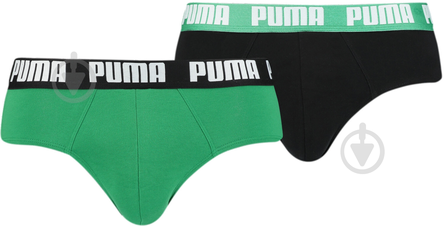 Трусы мужские Puma 88910018 XL черный/зеленый - фото 1