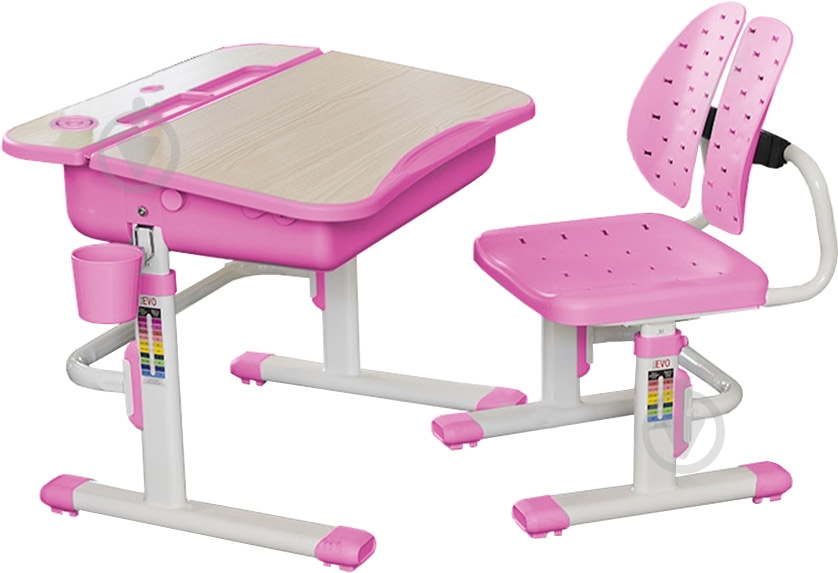 Комплект Evo-kids парта и стул Evo-03 PN - фото 1