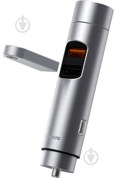FM-трансмиттер BASEUS Energy Column Car Wireless MP3 Charger Silver (CCNLZ-C0S) - фото 6