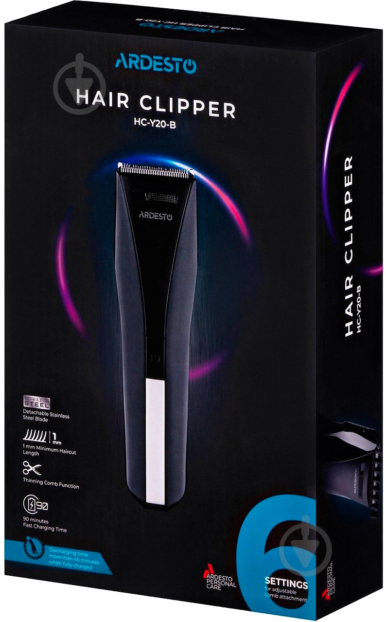 Машинка для стрижки волос ARDESTO HC-Y20-B - фото 7