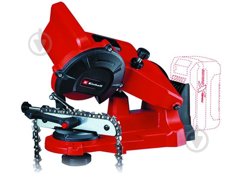 Верстат для заточування ланцюгів Einhell акумуляторний PXC GE-CS 18 Li Kit 4 Ah 4499940 Set - фото 4