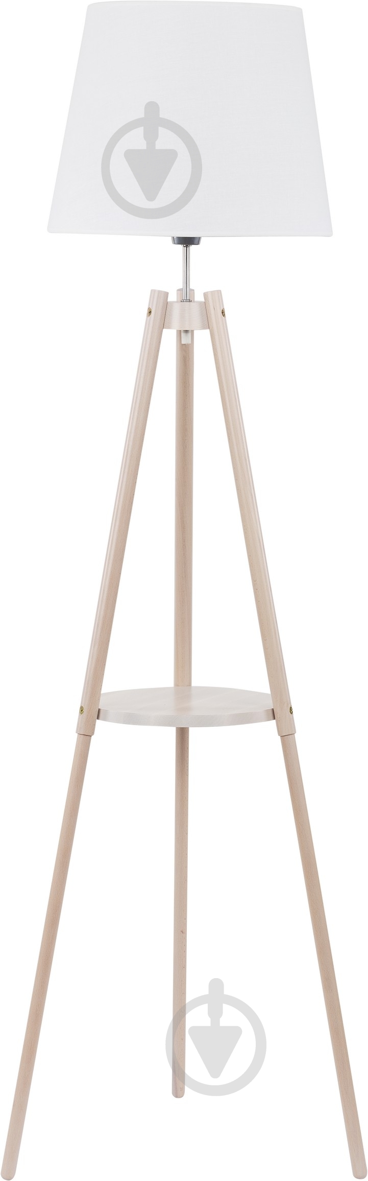 Торшер TK Lighting Lozano 60 Вт E27 белый/дерево 1090 - фото 1