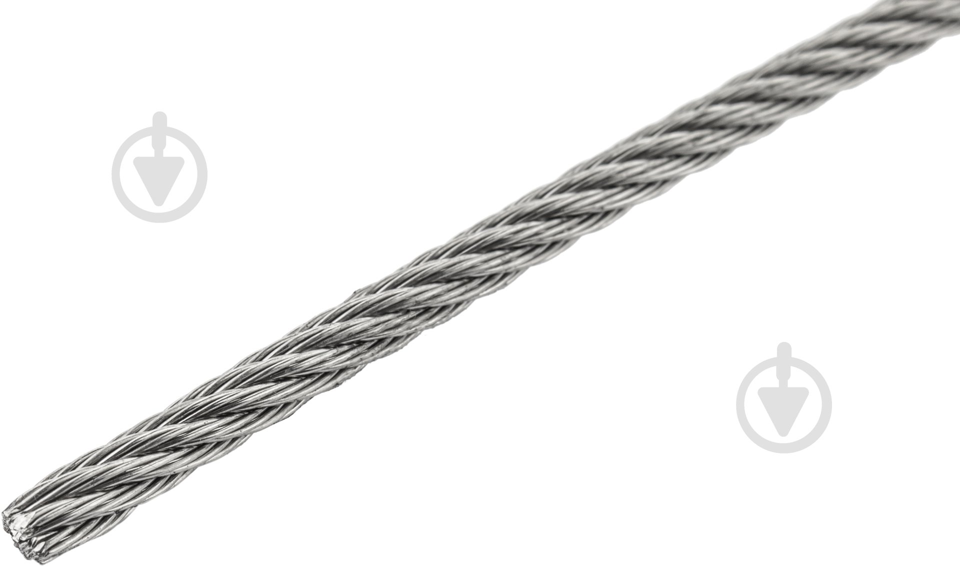 Трос оцинкованный стальной D=3 мм на метраж пог. м DIN 3055 - фото 1