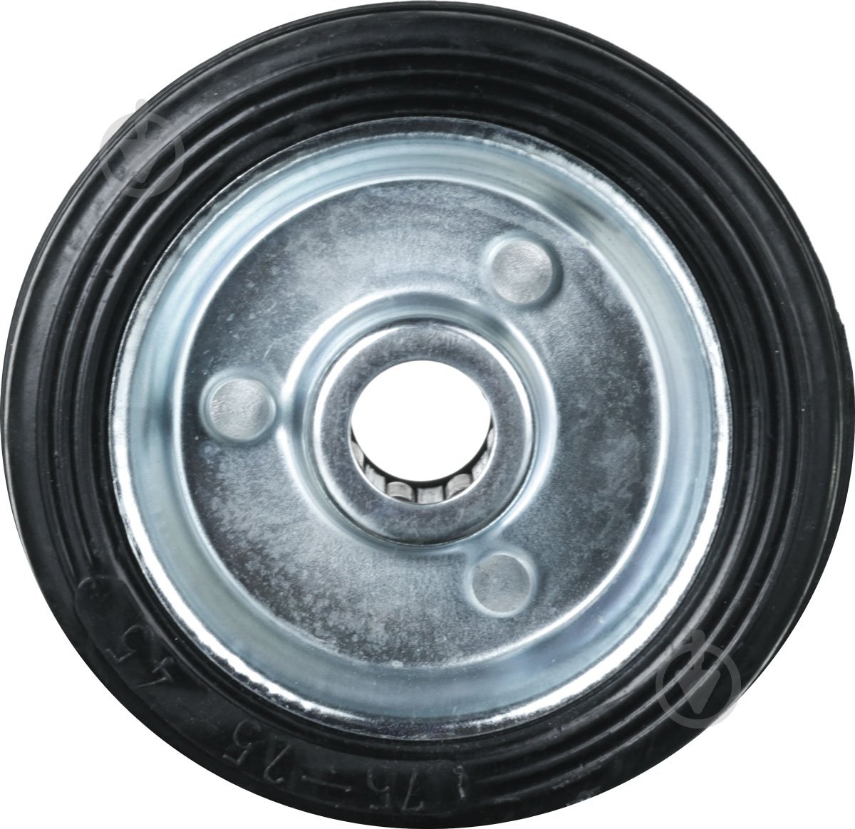 Колесо d75 мм промышленное резиновое чорное 269075 - фото 2