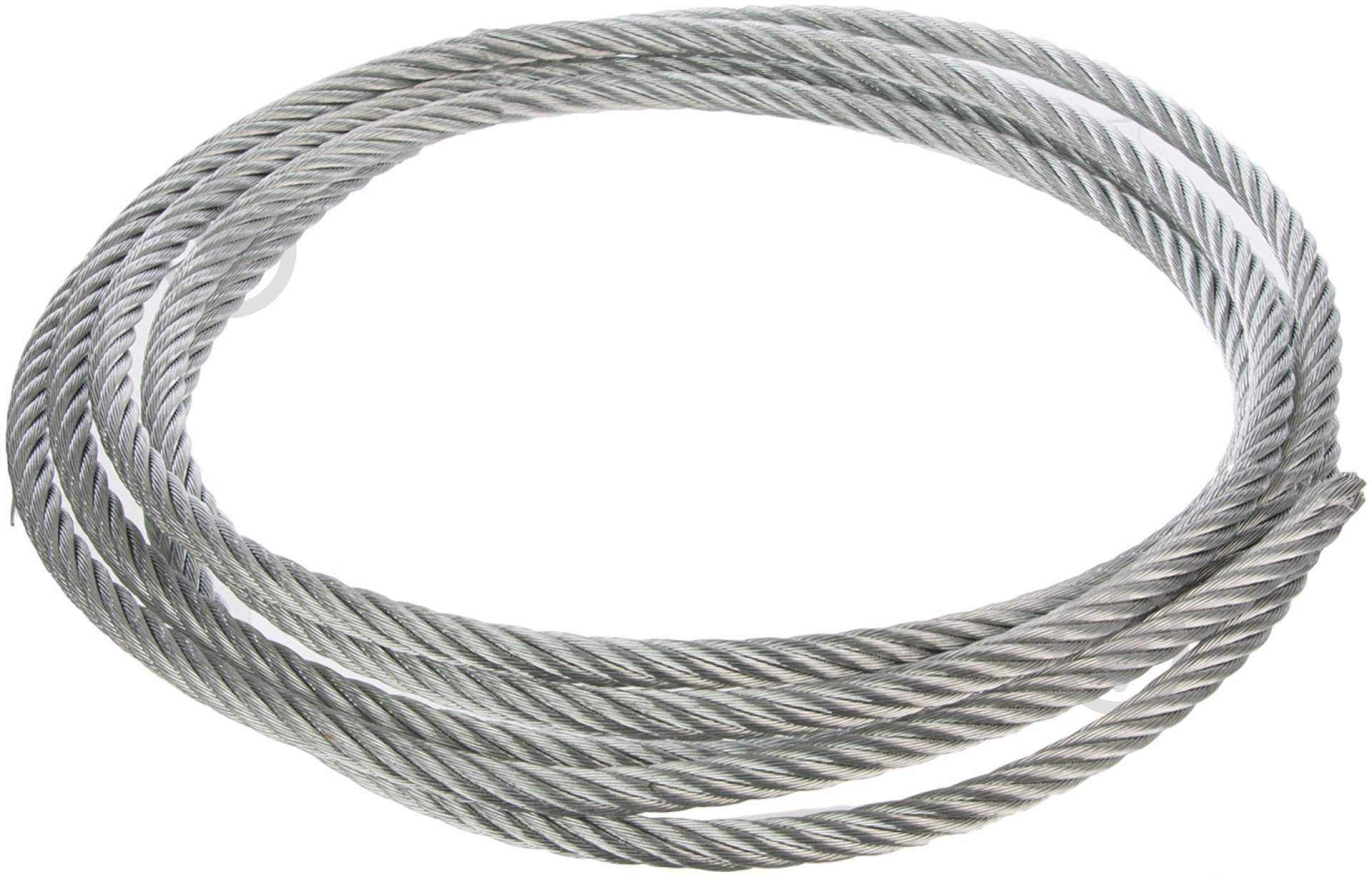 Трос оцинкованный стальной D=5 мм на метраж пог. м DIN 3060 - фото 1 Трос оцинкованный стальной D=5 мм на метраж пог. м DIN 3060 - фото 1