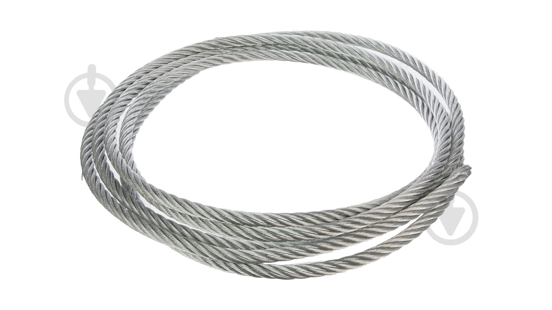 Трос оцинкованный стальной D=6 мм на метраж пог. м DIN 3060 - фото 1 Трос оцинкованный стальной D=6 мм на метраж пог. м DIN 3060 - фото 1