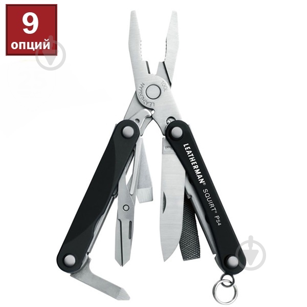 Мультитул Leatherman Squirt PS4 Black 831233 - фото 1