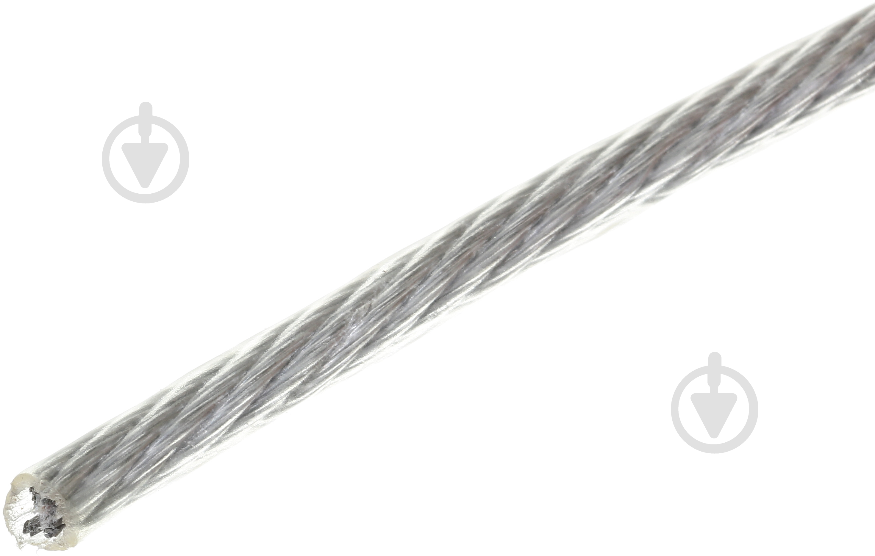 Трос оцинкований з ПВХ-покриттям D=6 мм на метраж пог. м DIN 3055 - фото 3