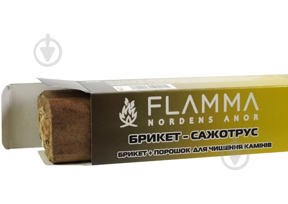 Брикет-очиститель Flamma для чистки котлов и дымохода 1 кг - фото 1