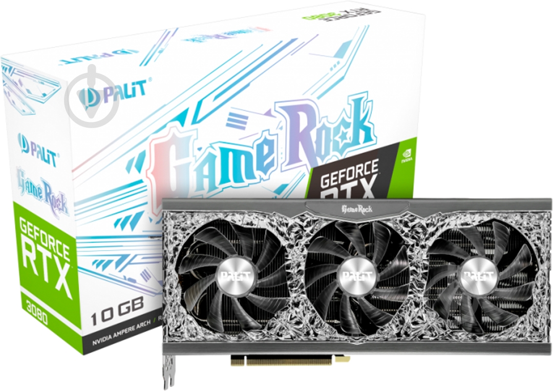 ᐉ Видеокарта Palit NVIDIA GeForce RTX 3080 GameRock V1 10GB GDDR6
