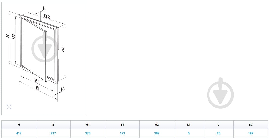 Дверцы ревизионные Вентс Д 200x400 - фото 3