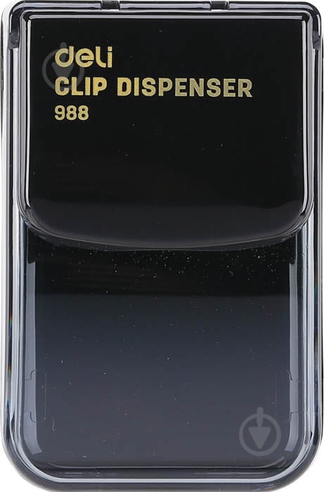 Скрепкодержатель 988Е черный Deli - фото 1