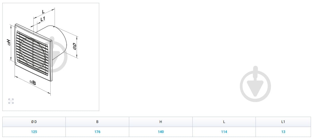 Вытяжной вентилятор Вентс 125 С Л - фото 2