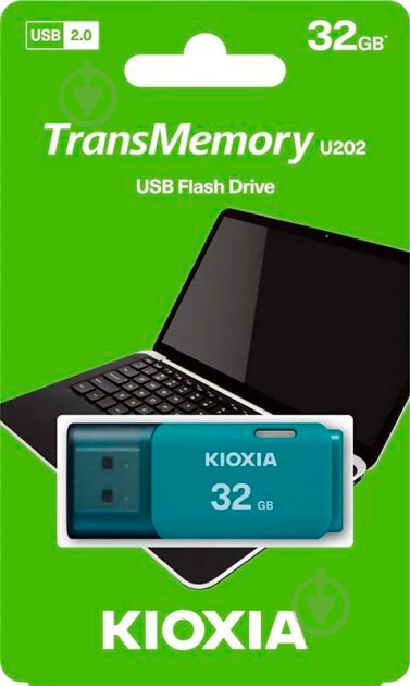 Флеш-память USB KIOXIA TransMemory U202 32 ГБ USB 2.0 blue (LU202L032GG4) - фото 3