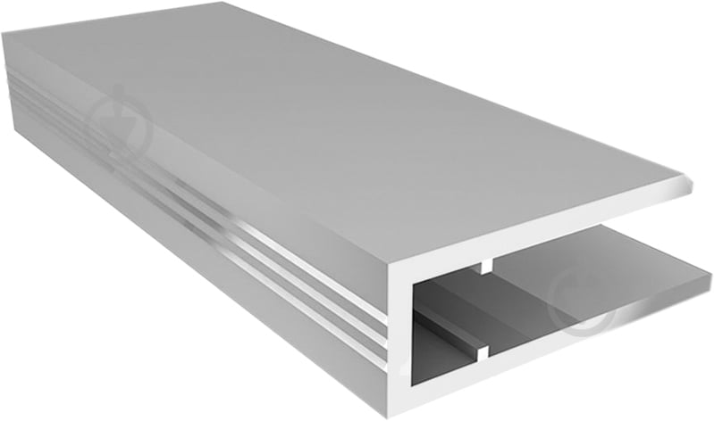 Профіль торцевий алюмінієвий Solidprof АПТ 4мм x 2,1м - фото 1