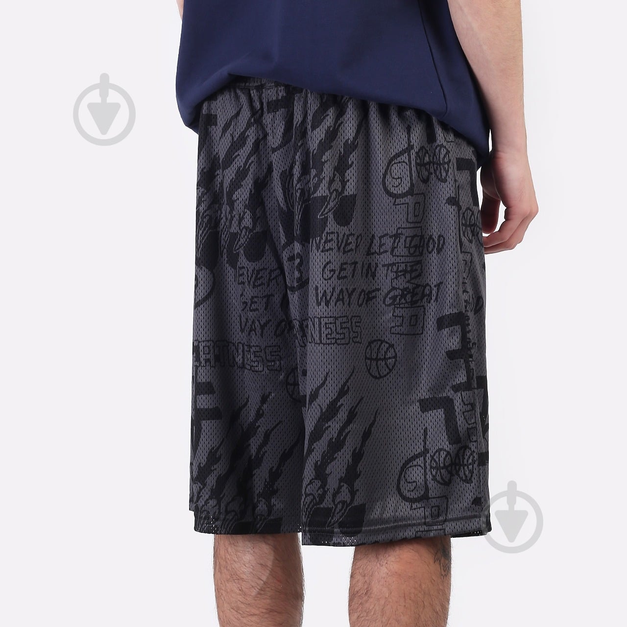 Шорты Puma Mesh Practice Short AOP 53413706 р. M черный - фото 2