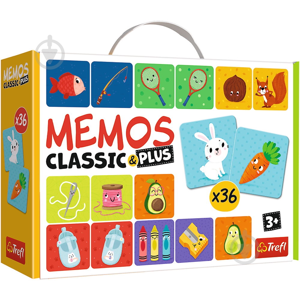 Игра настольная Trefl Classic & plus Logic Trefl 36 карт 02272 - фото 1
