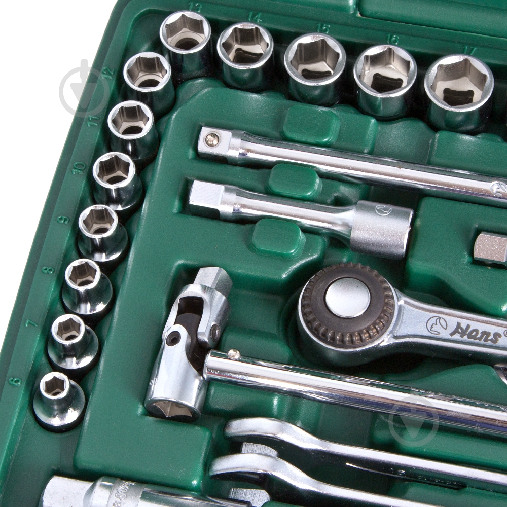 Набор ручного инструмента Hans 3/8" 37 шт. ТК-37М (6) - фото 5